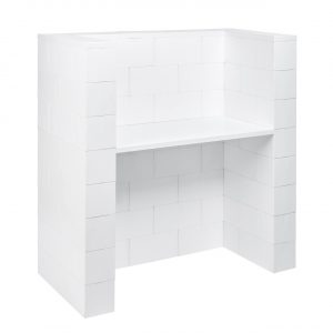 EverBlock Office Desk with Privacy Kit