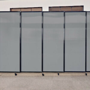 Wall-Mounted StraightWall Sliding Partition grey