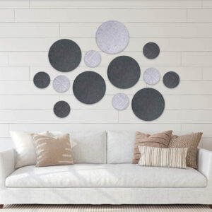 Wall-Mounted SoundSorb Acoustic Circles