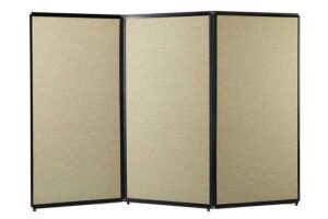 A Privacy Screen Folded into Three Sections