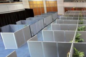 Creating Learning Space for the Next Generation of Medical Professionals with portable partitions