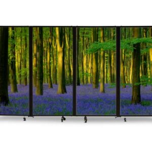 The StraightWall Sliding Partition (custom print) - Portable Partitions Company