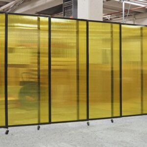 StraightWall Sliding Portable Partition Polycarbonate - Portable Partitions Company