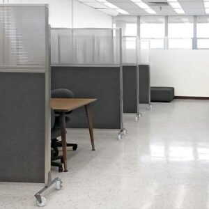 Mobile Office Divider Plus (custom printed) - Portable Partitions Company